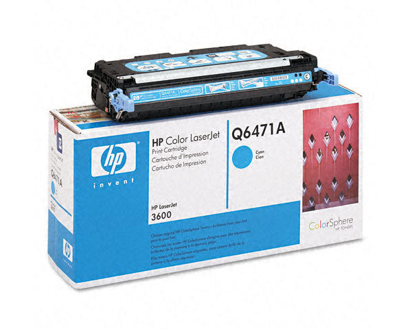 HP Color LaserJet Q6471A 3600 Cyan OEM Toner Cartridge