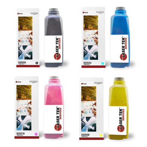 Ricoh Aficio SPC 811 SP C811 4 Pack Toner Refill With Chips