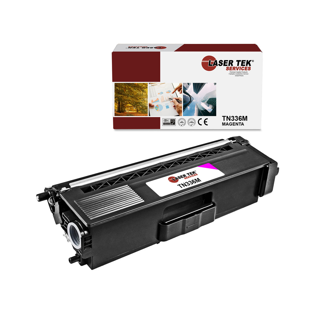 Brother TN-336 TN336M Magenta HY Compatible Toner Cartridge | Laser Tek Services