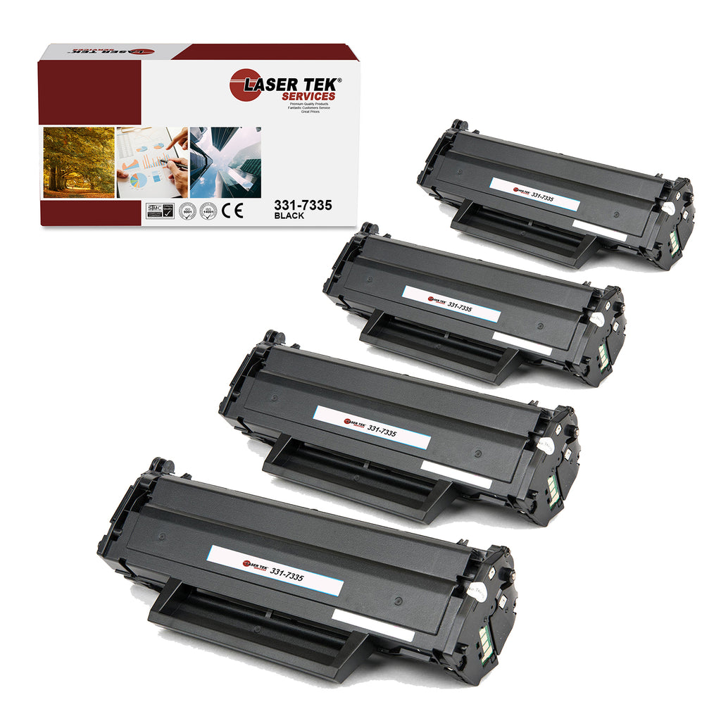 4 pack black compatible Dell B1160 (331-7335) Replacement Toner Cartridge for use in the Dell B1163w, B1165nfw, B1160, B1160W