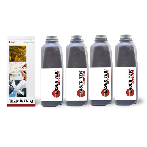 Kyocera TK310 TK312 FS2000 4 Pack Toner Refill With Chip