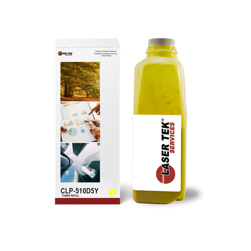 SAMSUNG CLP-510 CLP-560 YELLOW TONER REFILL WITH CHIP