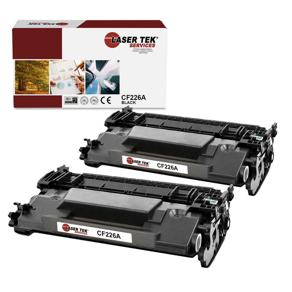 2 Pack Black Compatible Toner Cartridge Replacements for the HP CF226A