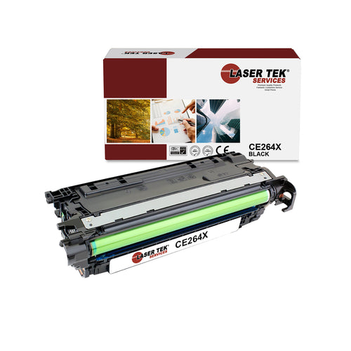 BLACK TONER CARTRIDGE FOR HP CE264X 646X COLOR LASERJET ENTERPRISE CM4540 C