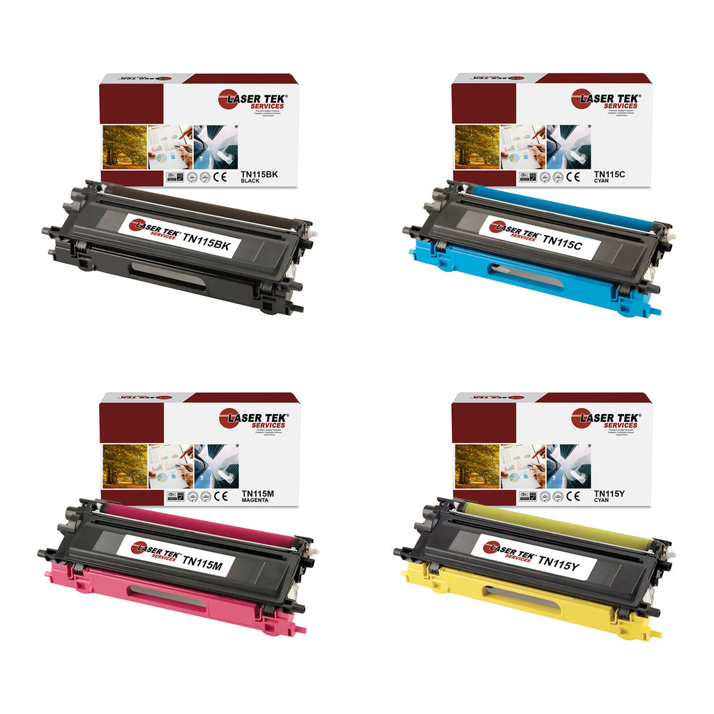Brother TN-115 Toner Cartridges 4 Pack - Laser Tek Services