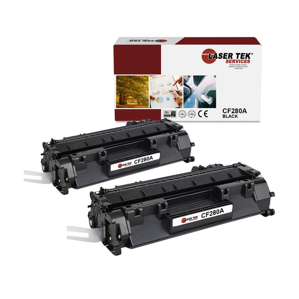 2 PACK HP 80A (CF280A) REMANUFACTURED TONER CARTRIDGE