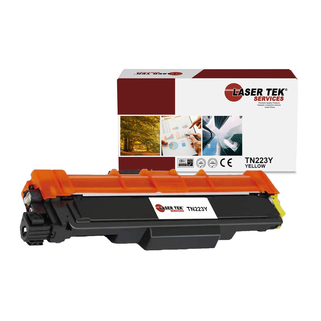 Brother TN-223 TN223Y Yellow Compatible Toner Cartridge | Laser Tek Services