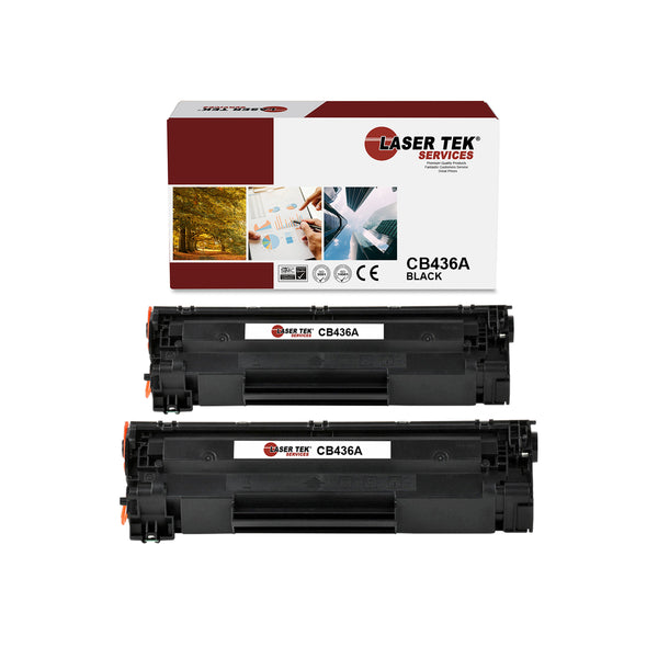 2 PACK HP 36A (CB436A) REMANUFACTURED TONER CARTRIDGE