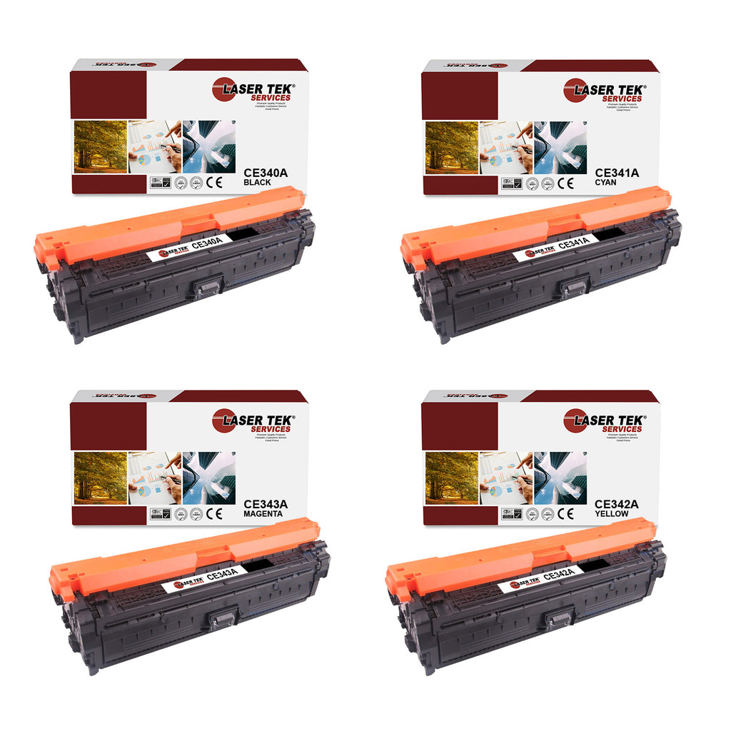 4 Pack Compatible HP 651A High Yield Replacement Toner Cartridges for the HP LaserJet Enterprise 700 Color MFP M775dn