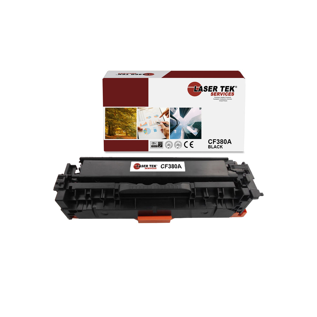 1 PACK BLACK COMAPTIBLE HP CF380X REPLACEMENT TONER CARTRIDGE FOR THE HP LASERJET PRO MFP M476NW