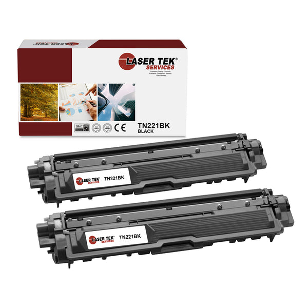 BROTHER TN221 BLACKTONER CARTRIDGE 2 Pack - Laser Tek Services