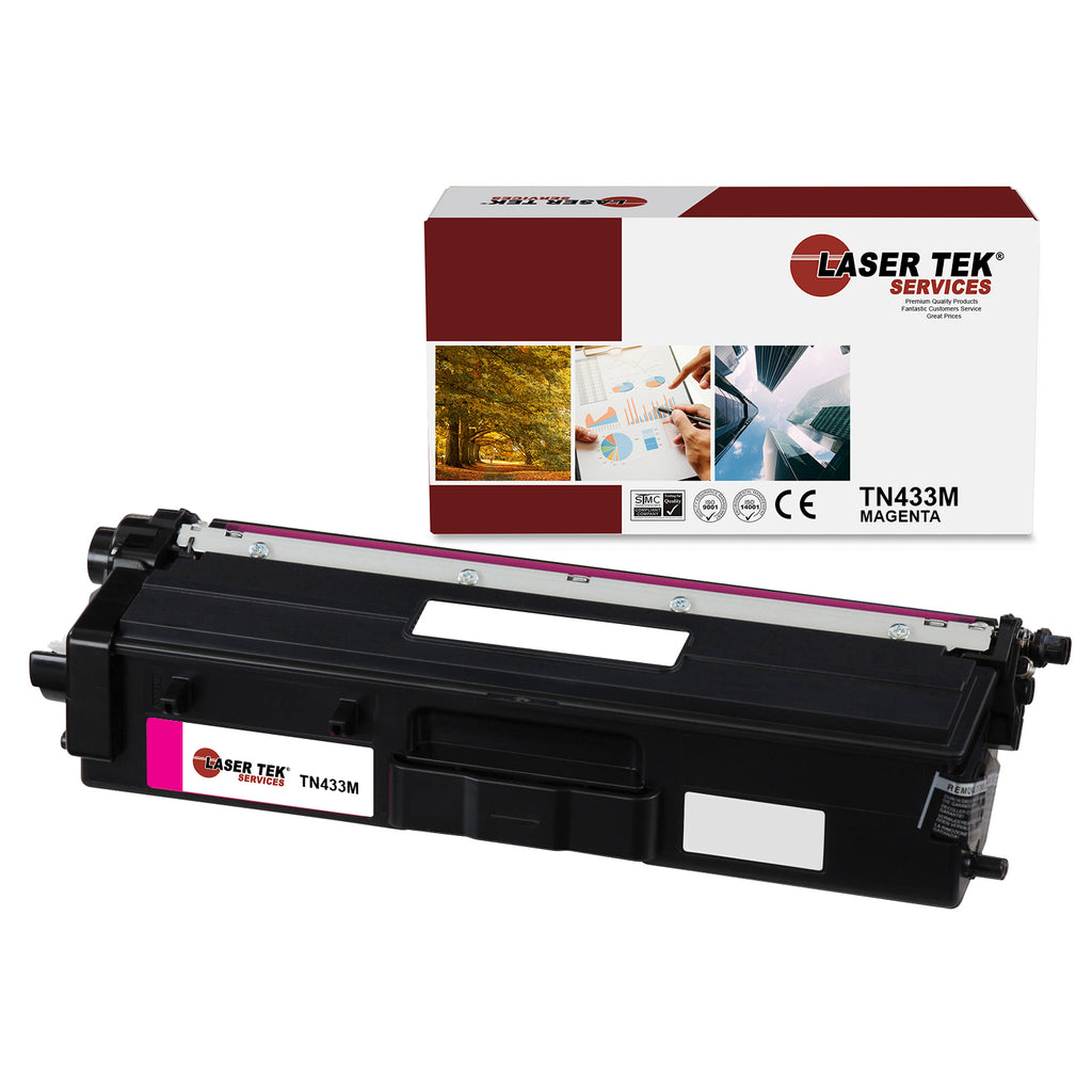 Brother TN-433 TN433M Magenta Compatible Toner Cartridge | Laser Tek Services