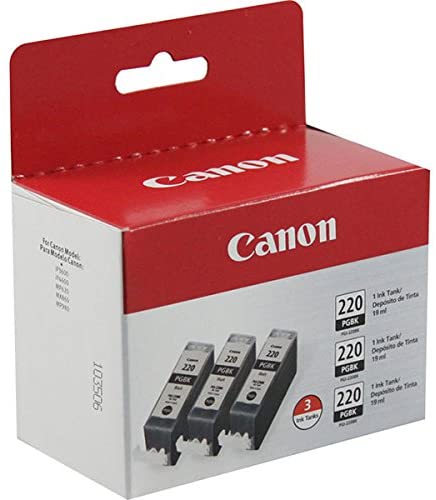 Canon IP3600 IP4600 3 Pack Black Ink Cartridges OEM 6487