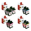 10 PACK BROTHER LC-41 LC41 REMANUFACTURED INK CARTRIDGE COMPATIBLE WITH BROTHER MFC-420CN 5440CN 5840CN 620CN 640CW 820CW - BLACK, CYAN, MAGENTA, YELLOW