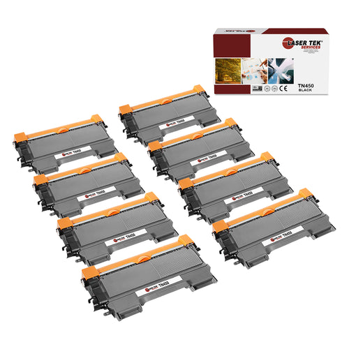 BROTHER TN-350 TN350 8 PACK HIGH YIELD REMANUFACTURED TONER CARTRIDGE