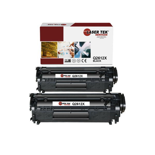 2 PACK Q2612X TONER CARTRIDGES - Laser Tek Services