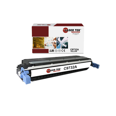 HP LASERJET C9732A 5500 5500DN 5550 YELLOW REMANUFACTURED TONER CARTRIDGE - Laser Tek Services