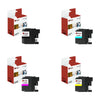 4 Pack Compatible Brother LC207 / LC205 Super High Yield Replacement Ink Cartridges for the Brother MFC-J4320DW, MFC-J4420DW, MFC-J4620DW (1 Black, 1 Cyan, 1 Magenta, 1 Yellow)