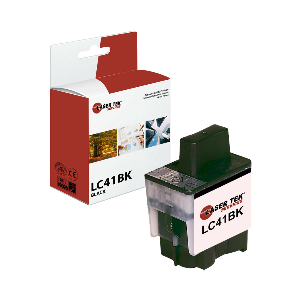 BROTHER LC41BK LC41 BLACK REMANUFACTURED INK CARTRIDGE