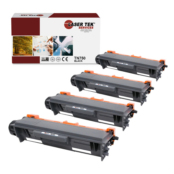 BROTHER TN750 TONER CARTRIDGE 4 PACK - LASER TEK SERVICES