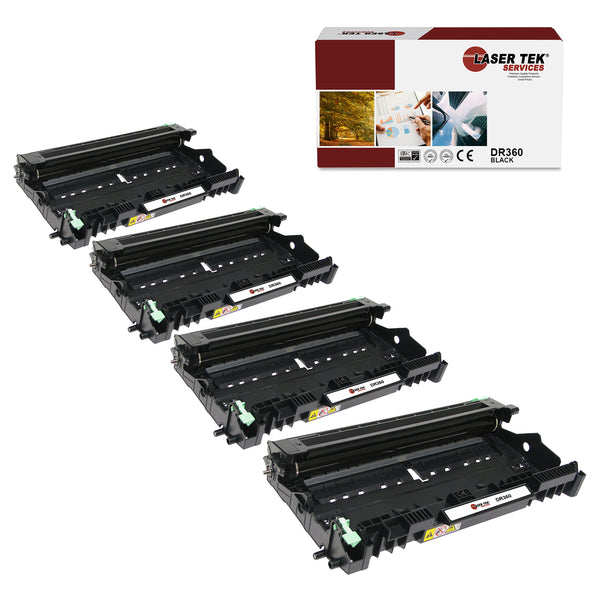 LTS Premium Remanufactured Brother DR-360 DR360 Drum Unit 4 Pack