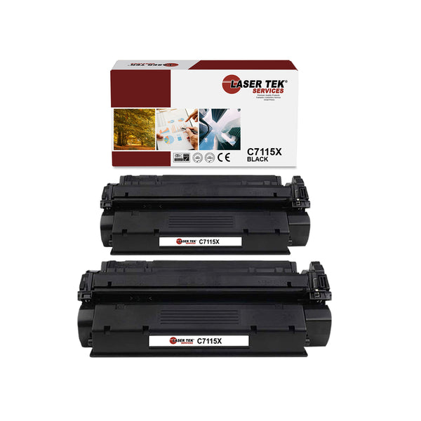 HP LASERJET C7115X 15X 2PACK 1200 1200N REMANUFACTURED TONER CARTRIDGE