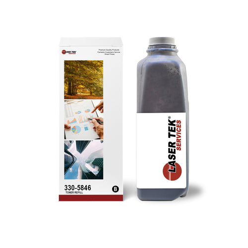 BLACK TONER REFILL WITH RESET CHIP FOR DELL 5120CDN 5130CDN 5140CDN 330-584