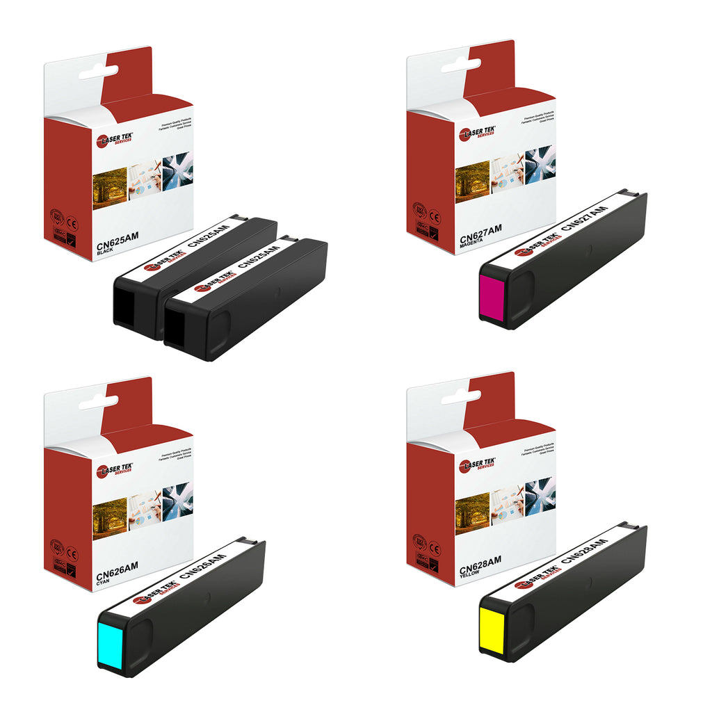 5 Pack Compatible HP 970XL / 971XL Replacement Ink Cartridges for the HP OfficeJet Pro X451dn (2 Black, 1 Cyan, 1 Magenta, 1 Yellow)