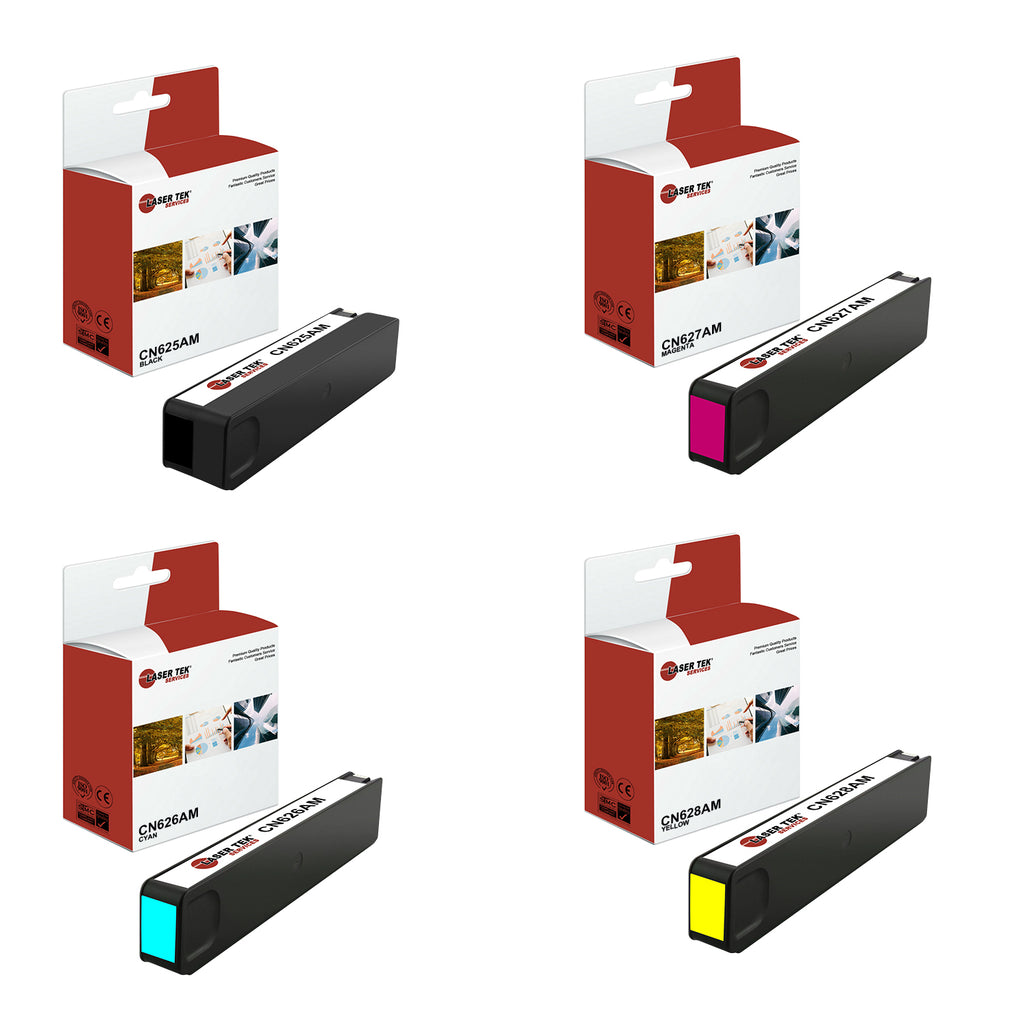 4 Pack Black Compatible 970XL High Yield Replacement Ink Cartridges for the HP OfficeJet Pro X451dn