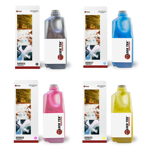 RICOH AFICIO C3500 C4500 4 PACK TONER REFILL WITH CHIPS