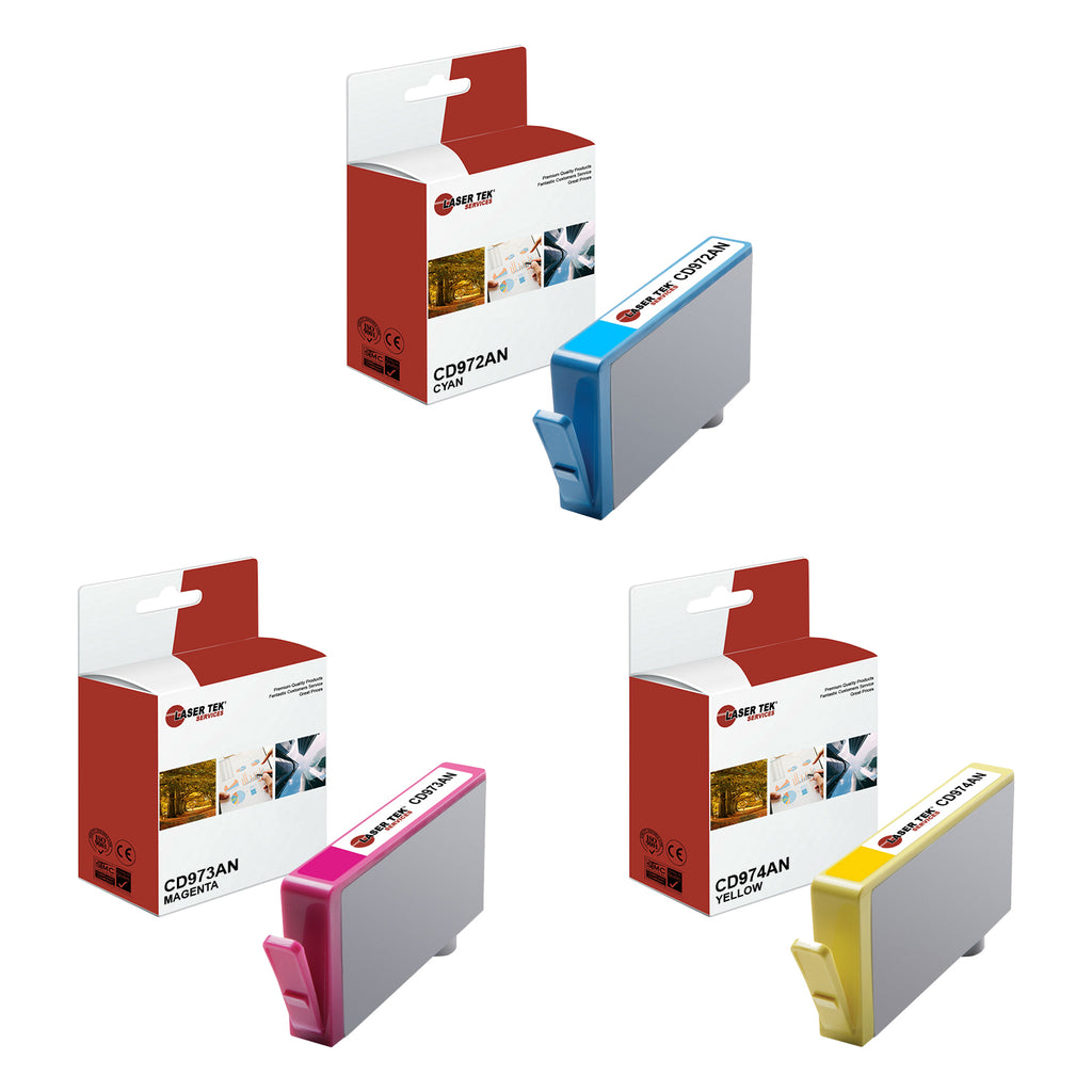 3 Pack Compatible 920XL Ink Cartridge Replacements for the HP CD972AN CD973AN CD974AN (Cyan, Magenta, Yellow)
