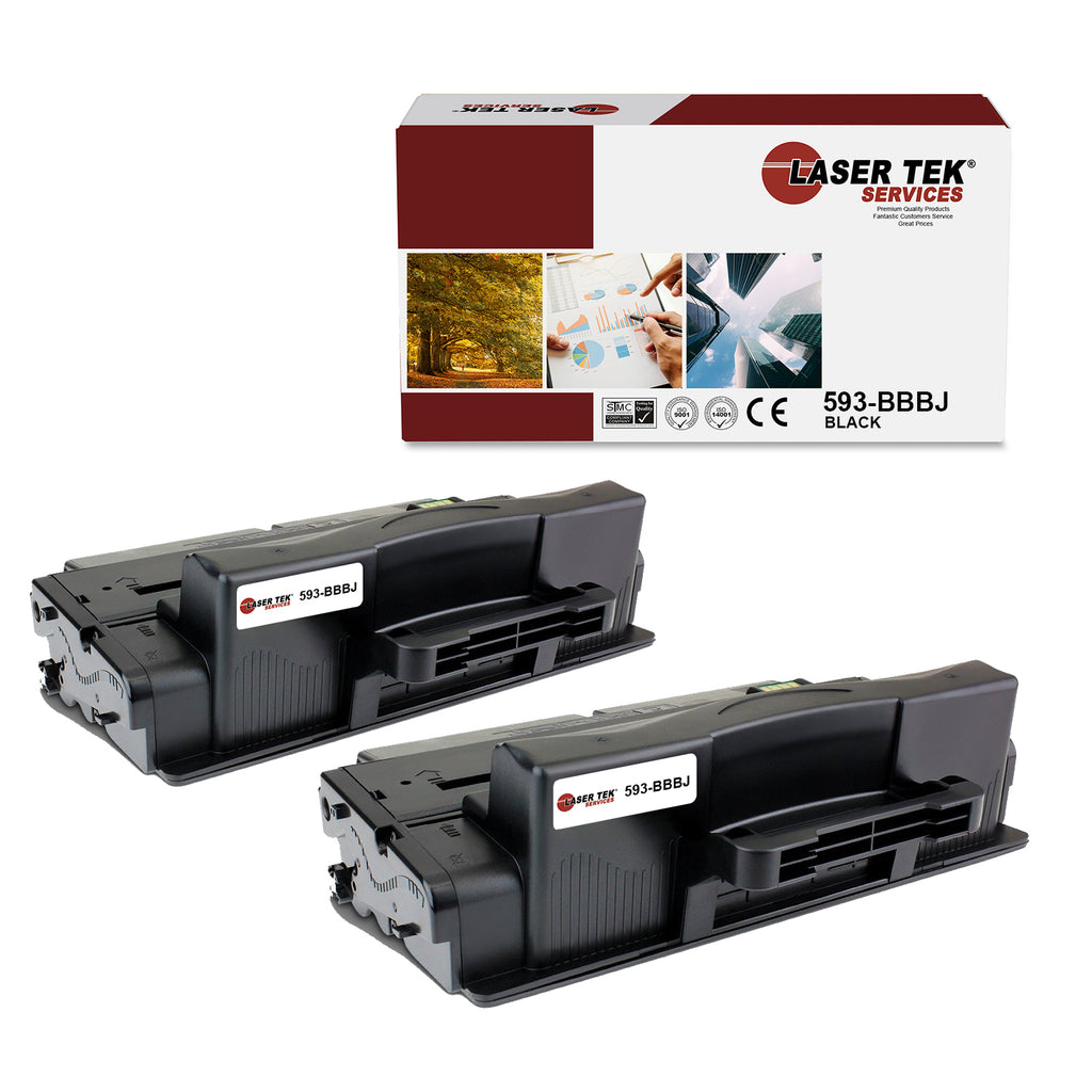 2 Pack Dell B2375 Black Compatible Toner Cartridge | Laser Tek Services