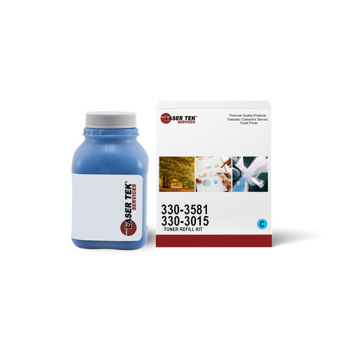 DELL 1230 1230C 1235 HIGH YIELD CYAN TONER REFILL WITH CHIPS