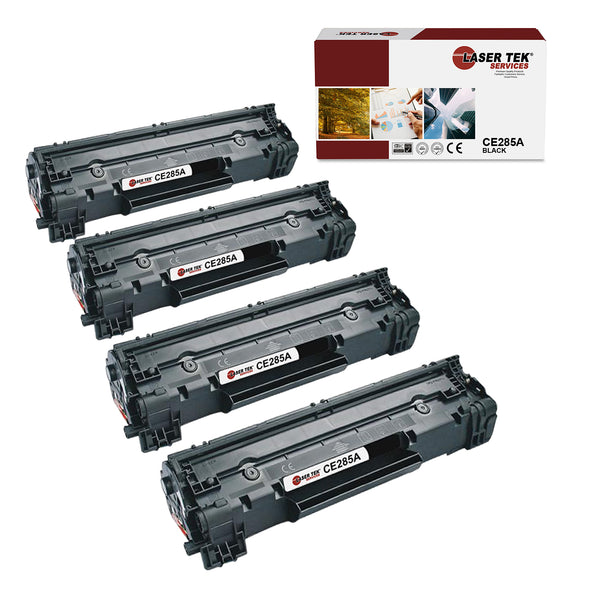 4 PACK HP CE285A PREMIUM TONER CARTRIDGES - Laser Tek Services