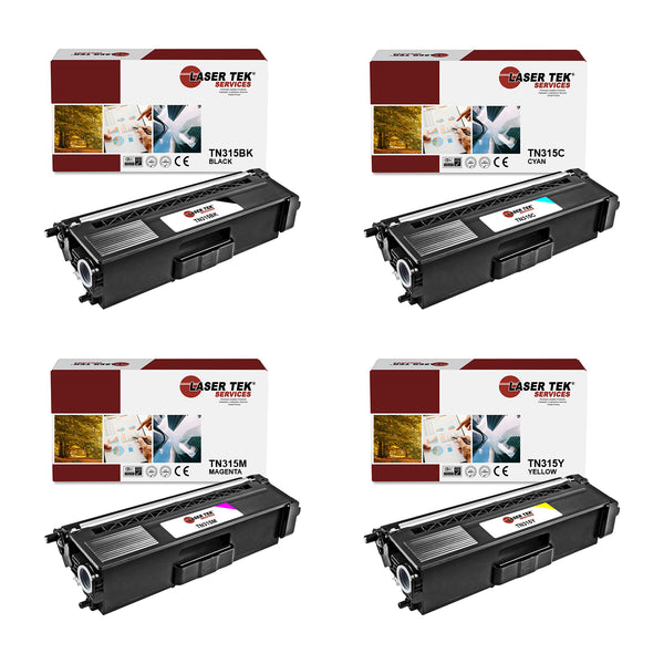 4-Pack TN315BK TN315C TN315Y TN315M Toner Cartridges - Laser Tek Services