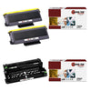 2 REMANUFACTURED BROTHER TN650 CARTRIDGES AND 1 DR620 REMANUFACTURED DRUM