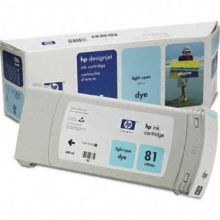 HP 81 C4934A Cyan Compatible Ink Cartridge | Laser Tek Services