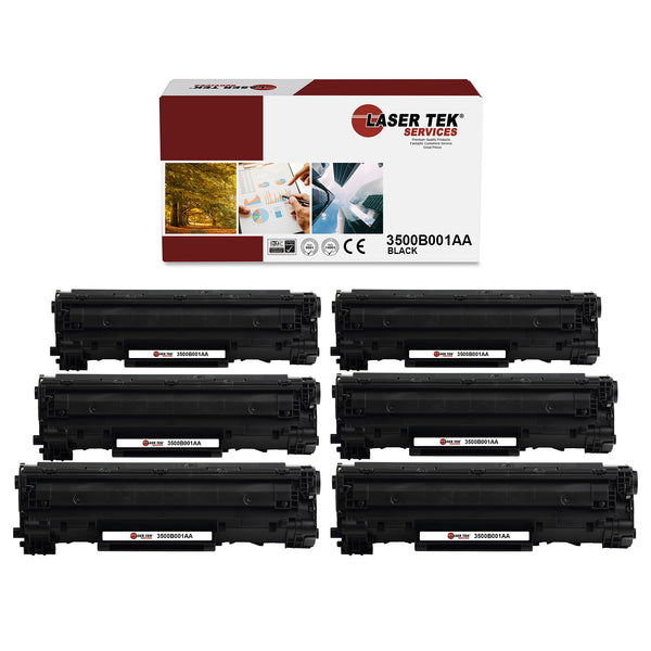 6 Pack Canon CRG128 CRG-128 Black Compatible Toner Cartridge | Laser Tek Services