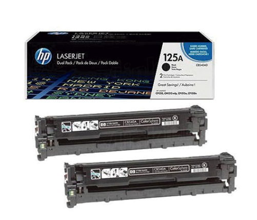 HP LaserJet CB540AD CP1215 CM1518 Black OEM Toner Dual Pack