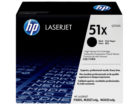 HP LaserJet Q7551X 51X P3005 3005 Black OEM Toner Cartridge