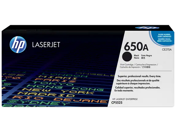 HP LaserJet CE270A CP5525 Black OEM Toner Cartridge