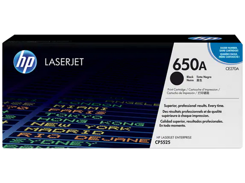HP LaserJet CE270A CP5525 Black OEM Toner Cartridge
