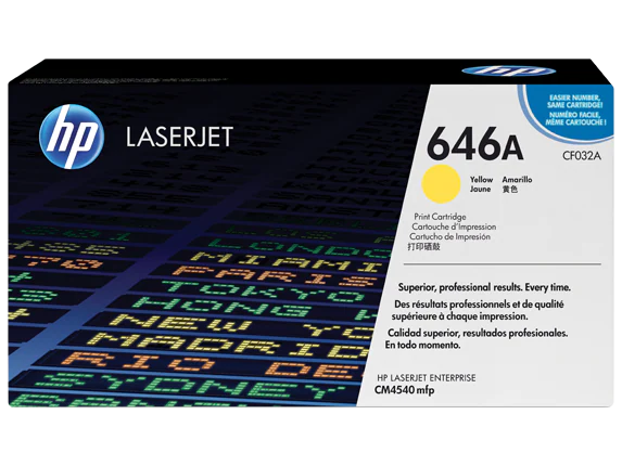 HP LaserJet CF032A CM4540 Yellow OEM Toner Cartridge