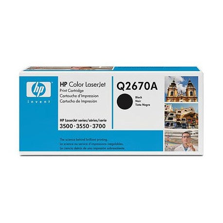 HP Color LaserJet Q2670A 3500 3700 Black OEM Toner Cartridge