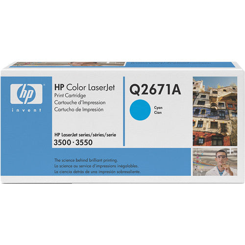 HP Color LaserJet Q2671A 3500 Cyan OEM Toner Cartridge