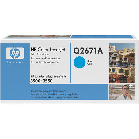 HP Color LaserJet Q2671A 3500 Cyan OEM Toner Cartridge