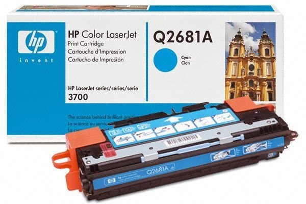 HP Color LaserJet Q2681A 3700 Cyan OEM Toner Cartridge