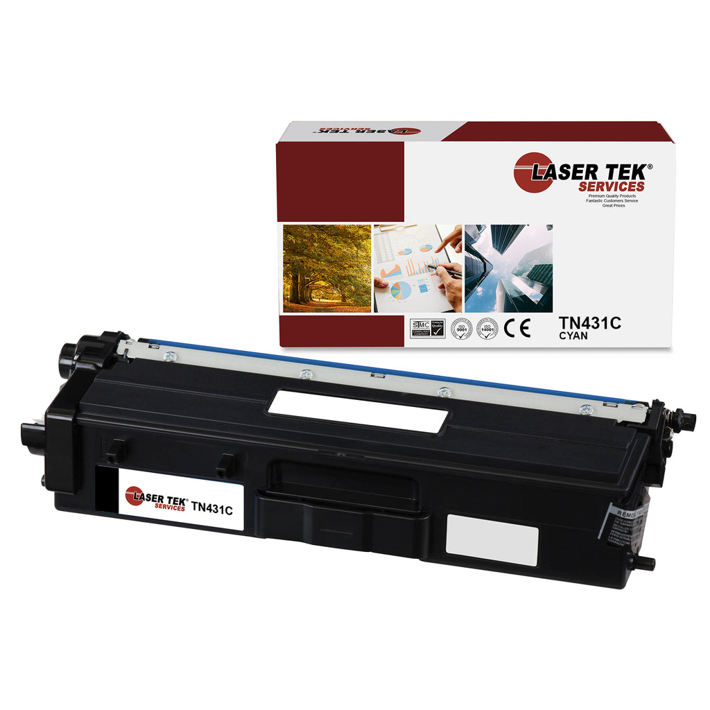 Brother TN-431 TN431C Cyan Compatible Toner Cartridge | Laser Tek Services