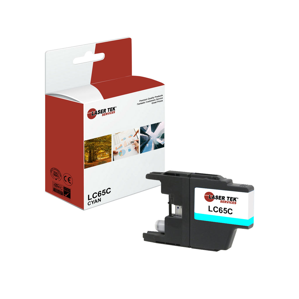BROTHER LC65C LC65 CYAN REMANUFACTURED INK CARTRIDGE
