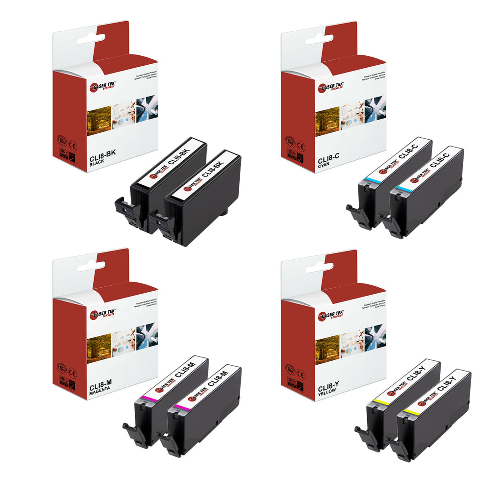Canon CLI-8 Ink Cartridge 8 Pack - Laser Tek Services